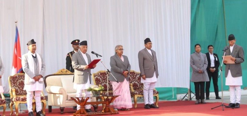 Image of प्रधानमन्त्री कार्कीले पाँचौँ पटक मन्त्रिपरिषद् विस्तार, बालानन्द शर्मालाई परराष्ट्र मन्त्री नियुक्त